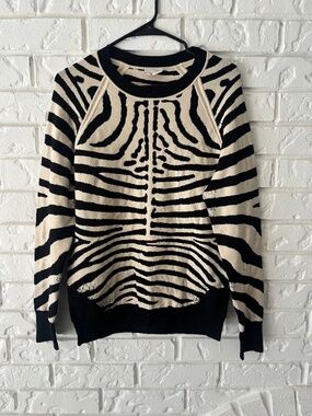 KATE SPADE ZEBRA PRINT SWEATER